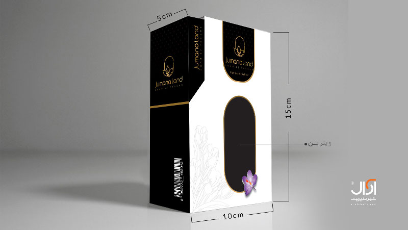 طراحی جعبه لوکس زعفران جومانالند عمان